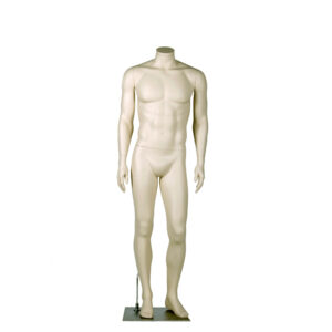 Darrol male mannequin without head - arms by side