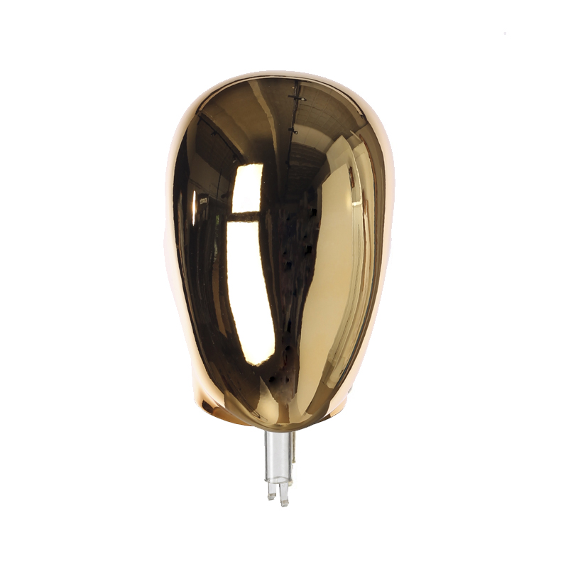 Gold look mannequin abstract head from Darrol. Fits all female mannequins in Darrol’s 700 Series.