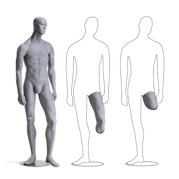 RAW MALE. Male mannequin with abstract head from Hindsgaul®‘s Orthopaedic Collection.